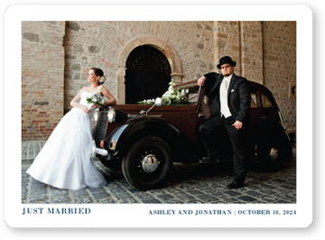 Custom Wedding Playing Cards - Vintage Auto  #2